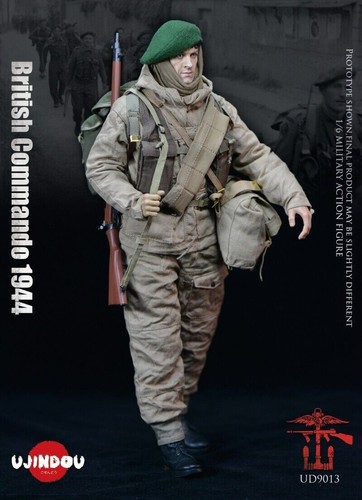 UJINDOU UD9013 1/6 1944 British Commando Military Soldier Action Figure Doll Set - Picture 6 of 11