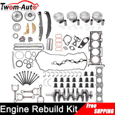 #ad For 11 20 Hyundai Kia 2.4L Engine Rebuild Overhaul Kit Crankshaft Con Rods G4KJ $327.95
