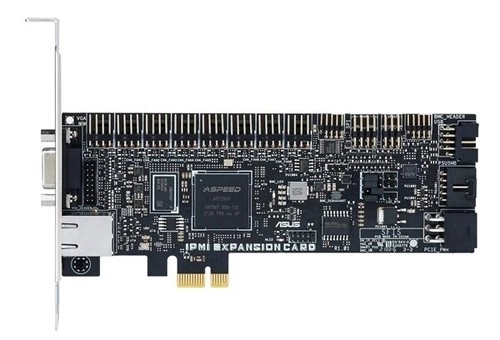 Asus IPMI Expansion Card w/ Dedicated Ethernet Controller, VGA Port, PCIe 3.0 x - Picture 1 of 5