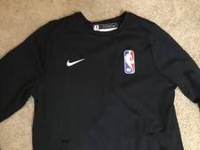 Authentic Game Used Nike NBA Referee Pre Game Jacket sweatshirt Sz L Stitched