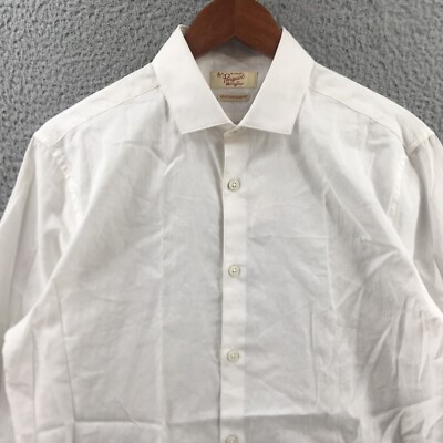 mens dress shirt 19 32/33 G-style USA Men's Slim Fit Long Sleeve Dress Shirt - Brown