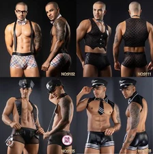 Sexy Men's Maid Waiter Uniform Outfit for Bar Nightclub Costume Role Play