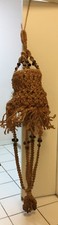 Vintage Large Natural Macrame Plant Hanger 1970's w/ Lamp  rea, no Basket Brazil