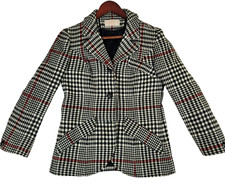 Pendleton 2 Piece Blazer Skirt Women's Size 10 Virgin Wool Tartan Plaid Jacket