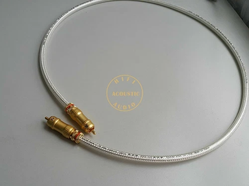 1x Oyaide FTVS-510 5N Pure Silver Coaxial 75Ω RCA Audio Vedio cable