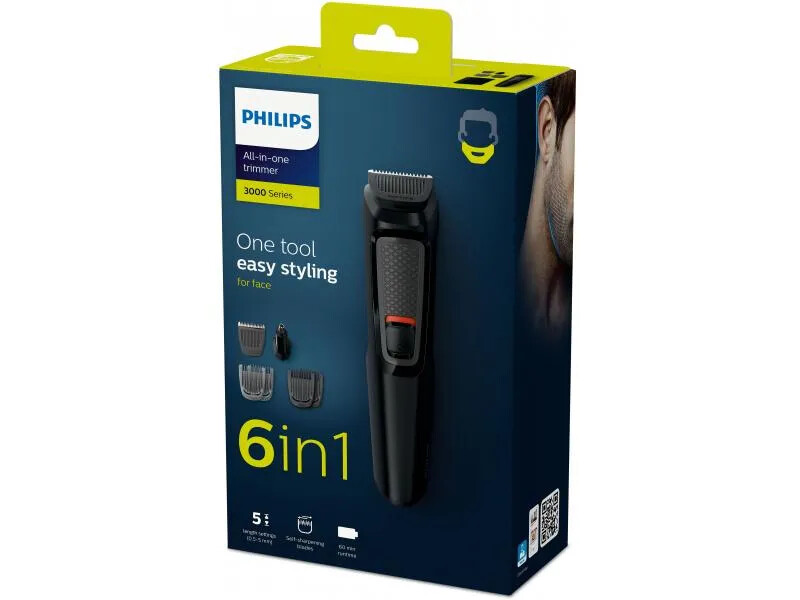 Philips Tondeuse dotée de lames auto-affûtées en acier pour une coupe constante