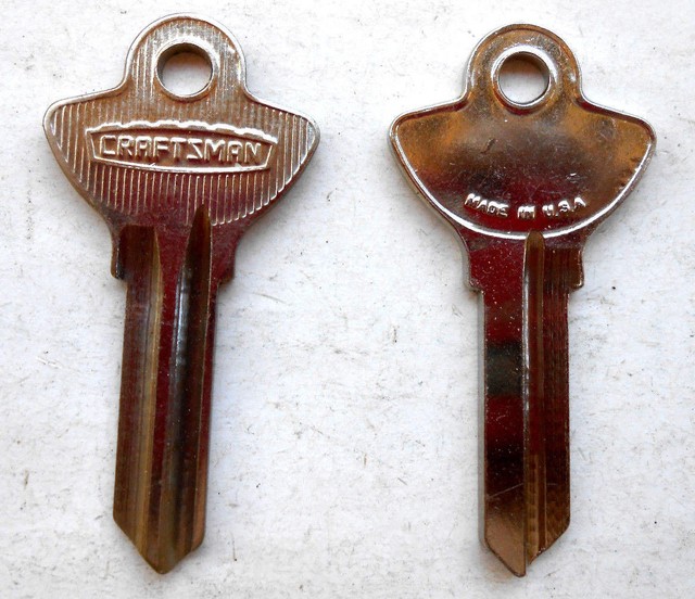 1 Vintage CRAFTSMAN Original Key Blank Locksmith, Collectors, Art... eBay
