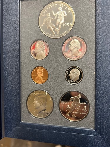 1994 WORLD CUP SOCCER 90% USA Silver Proof Prestige Set--A CRISP FLAWLESS GEM BU - Picture 12 of 14