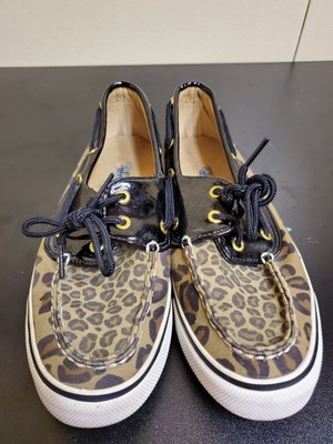 cheetah print sperry topsiders