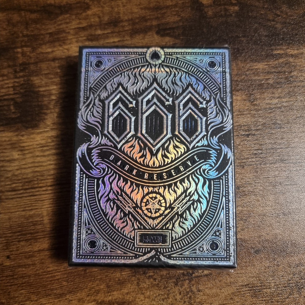 666 Holographite & Obsidian Playing Cards New & Sealed Holographic