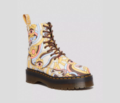 DR. MARTENS JADON RETRO CANVAS PLATFORM 8 EYE SIDE ZIP MSRP$240