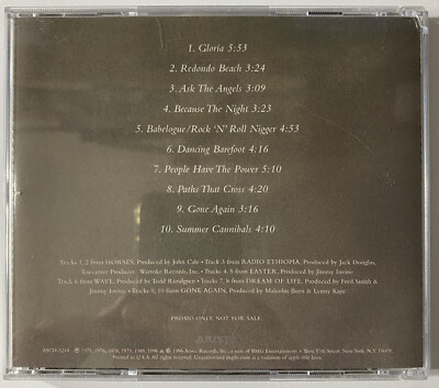 PATTI SMITH Selected Songs from Patti Smith Masters promo only