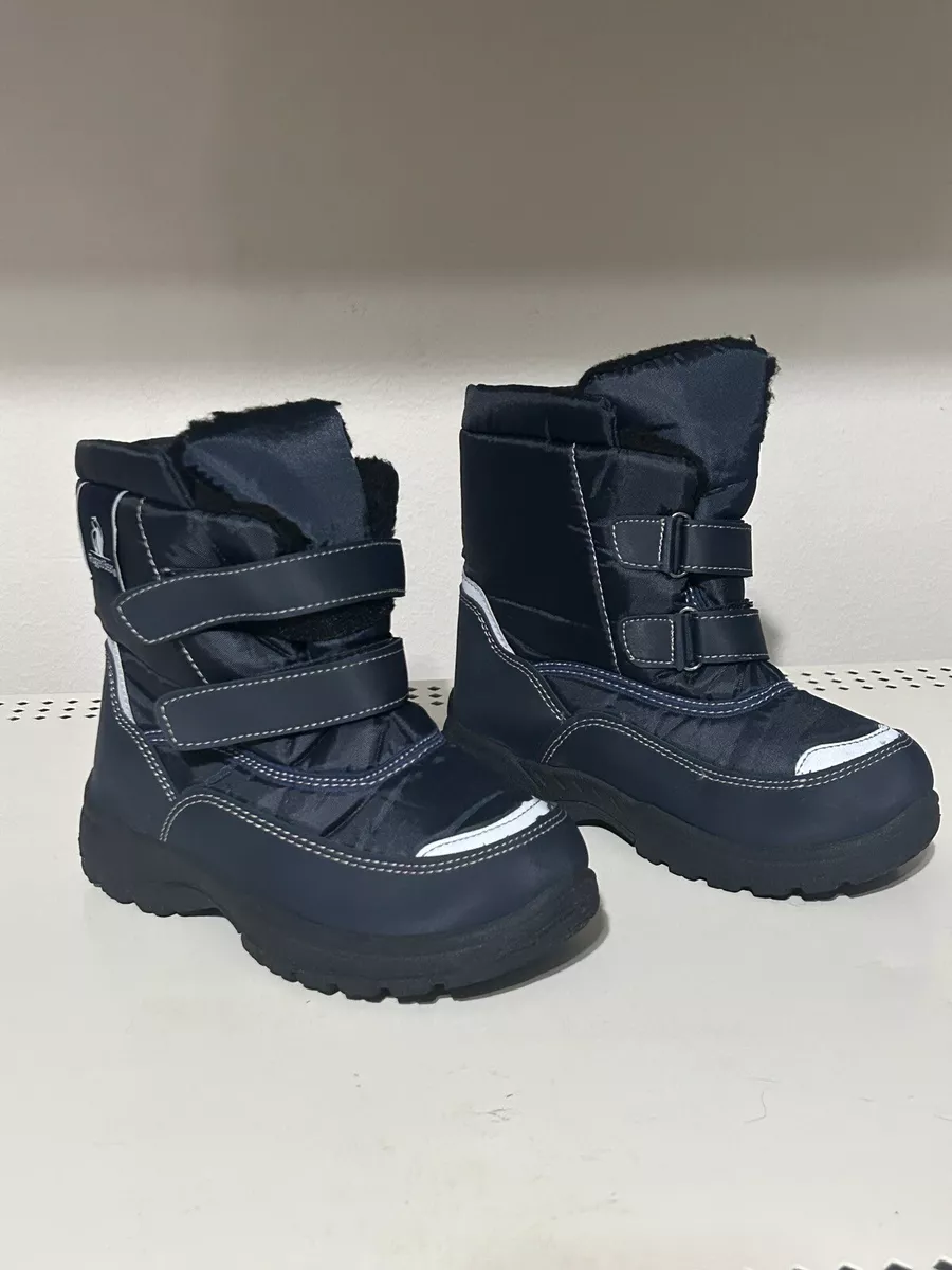 Used Two 2 Rugged Bear Size 13 Kids Boys Snow Boots Navy RB72162