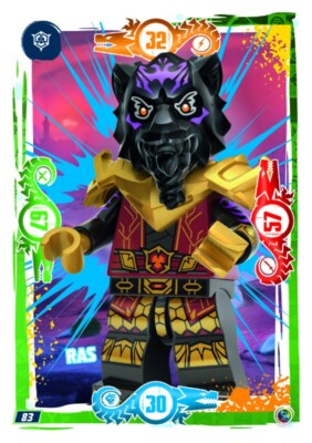 LEGO Ninjago Serie 9 Trading Card 83 - Ras - Schurke
