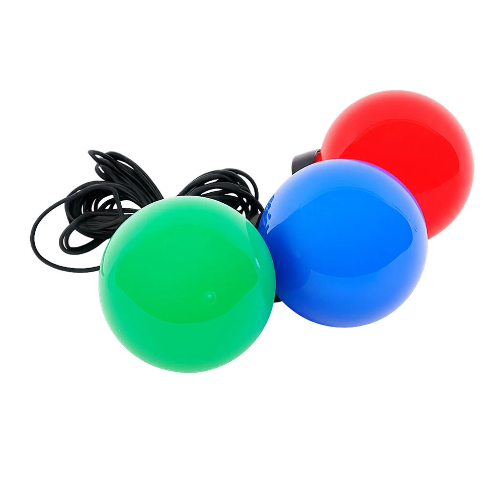 Lampe Sphérique de Jardin D'Extérieur Rouge Vert Bleu Décorative Flottante 3x - Photo 2/4