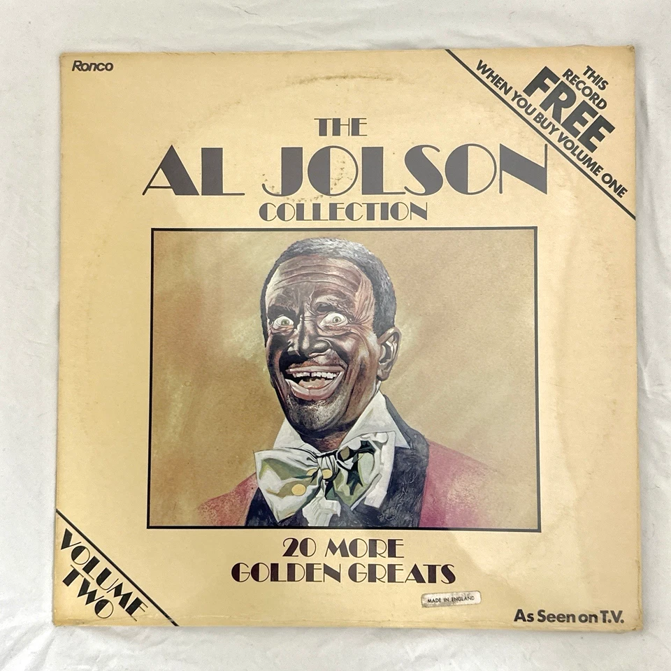 AL JOLSON- The Al Jolson Collection 2 Disc Vinyl 12" IMPORT NEW SEALED - Image 2 of 3