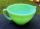 Anchor Hocking Jadeite Batter Bowl Spout & Handle Fire King 2000