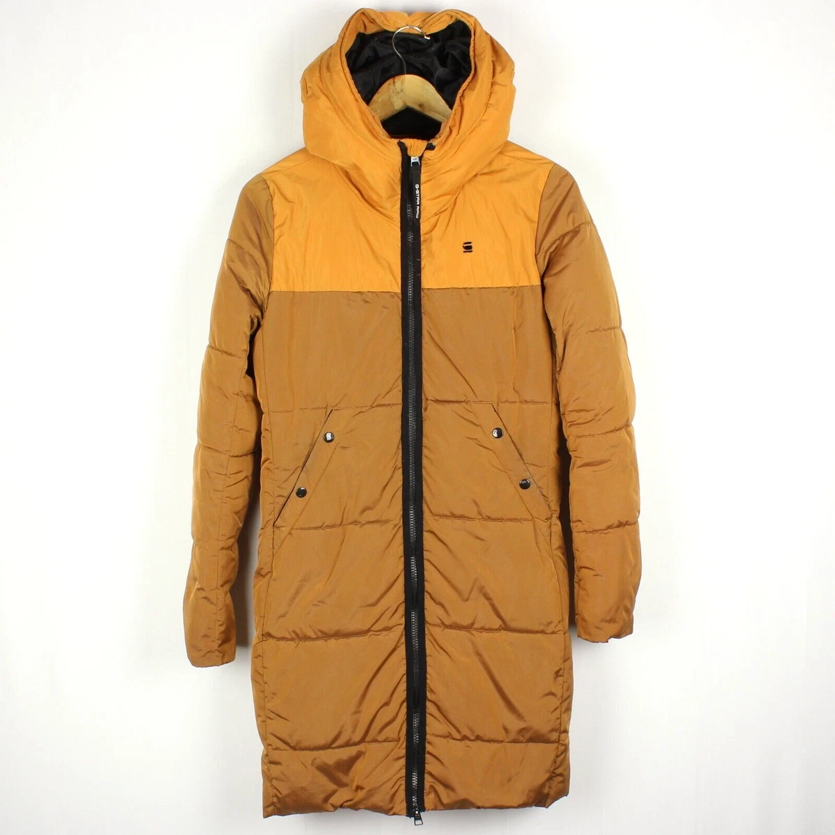 G STAR RAW WHISTLER HDD QLT SLIM Women s Jacket Size XS Hooded Orange s8864