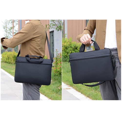 Laptop Bag Business Handbag Notebook Case With Crossbody Strap For MacBook A _ou - Afbeelding 12 van 16