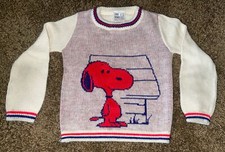Vintage Good Sports SNOOPY Sweater May Knit pullover Infant Toddler SZ 2-4  