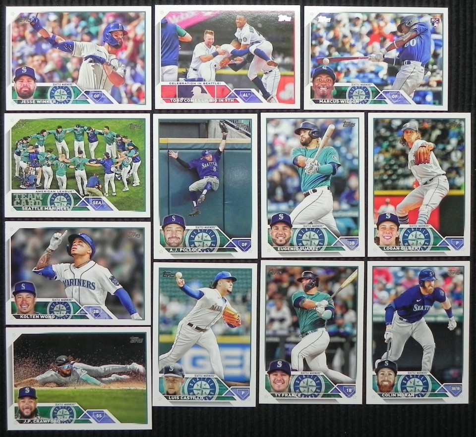 Seattle Mariners 2023 Topps 20 Factory Card Team Set (Series 12) SET