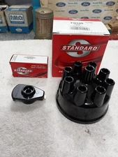 Distributor Cap and Rotor Set 1949-1956 Ford V8 & Flathead 8BA 239 255