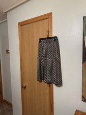 Sag Harbor Medium Multi-Color w/Geometric Print Pull-On Knee Length A-Line Skirt
