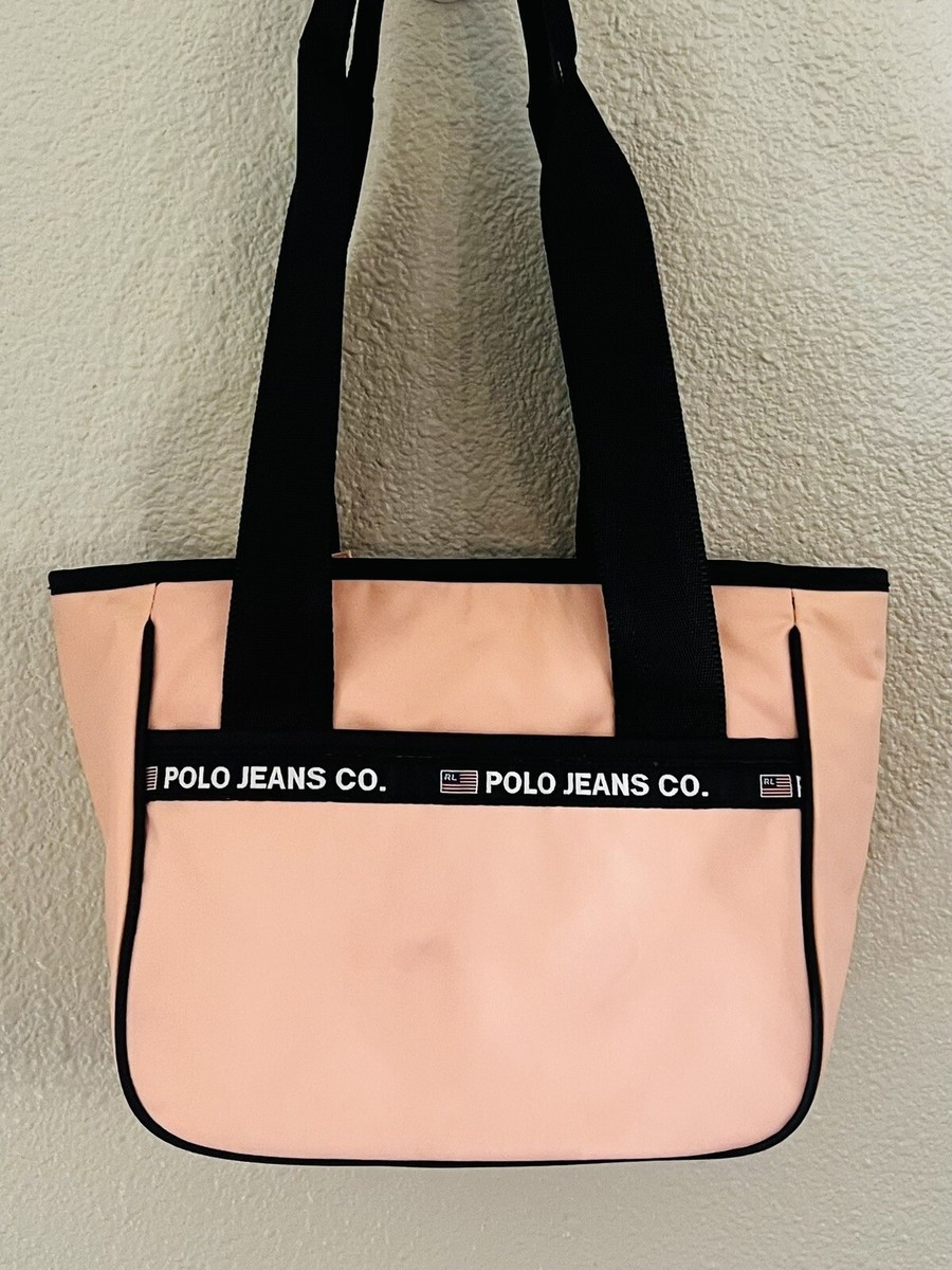 Lot 2 Pink 90s Vintage Polo Jeans Ralph Lauren Mini Handbag Tote  