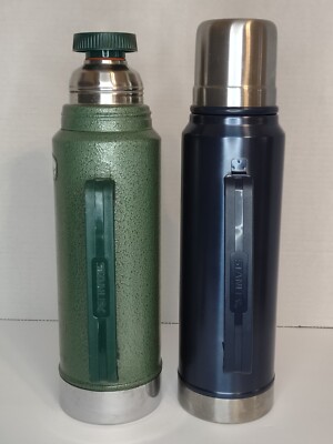 2 Stanley Thermos. 1-Vintage Stanley Aladdin Green Quart Made in