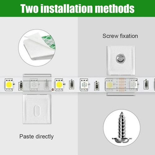 3/5/10PCS Light Strip Mounting Clip LED Fastener Holder Cable Organizer Hom L8T7 - Picture 14 of 24
