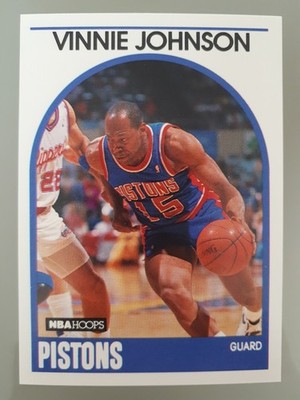 1989-90 NBA Hoops Vinnie Johnson #188 Detroit Pistons Basketball