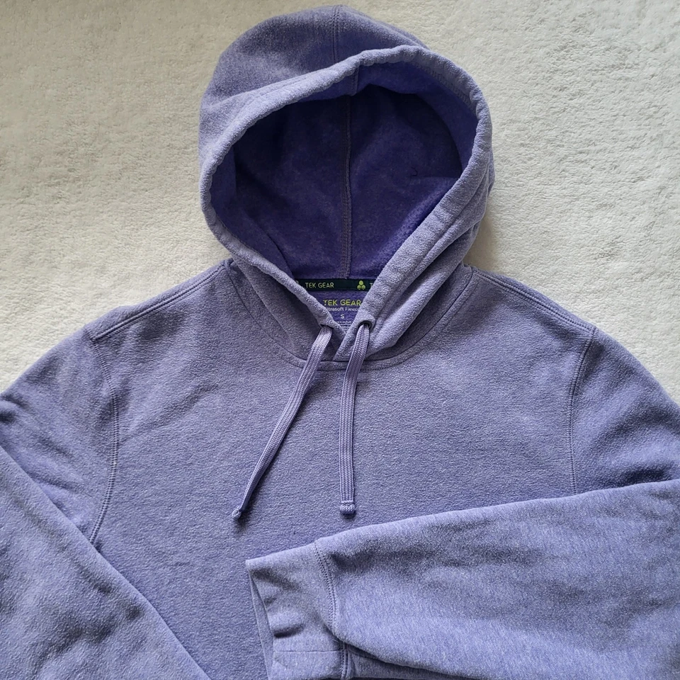 Sudadera con capucha para mujer Tek Gear talla S lavanda pulóver manga larga ultrasuave Foto 4 de 4