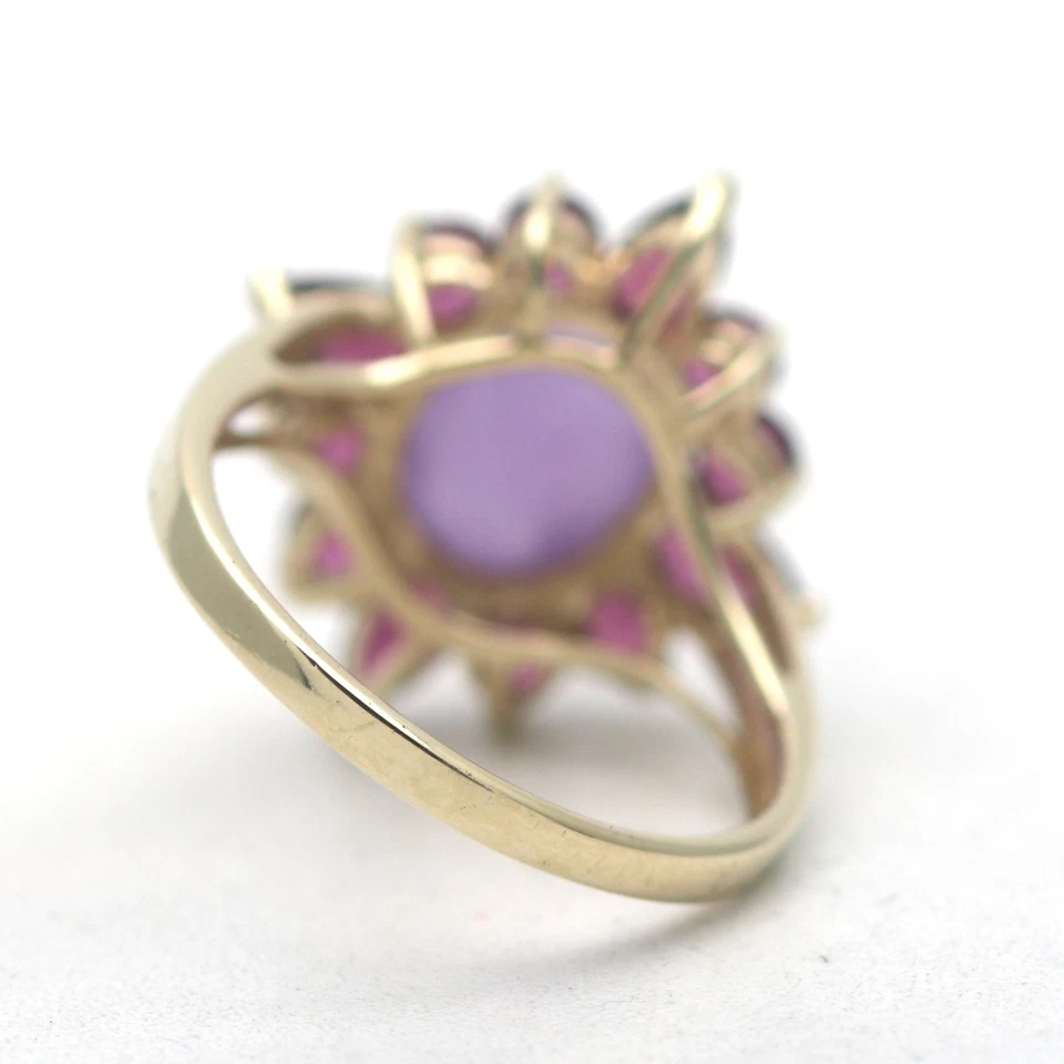 Jade Turmalin Ring 375 Gold 9 Kt Gelbgold Edelstein Wert 990,- - Bild 2 von 4