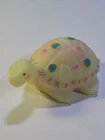 Fenton Burmese Uranium Glass / TURTLE / Signed Figurine Mint! Super Cute!