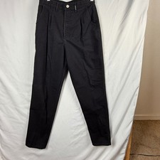 Authentic Rockies Jeanswear Black High Waisted Tapered Leg Women's Pants Size M