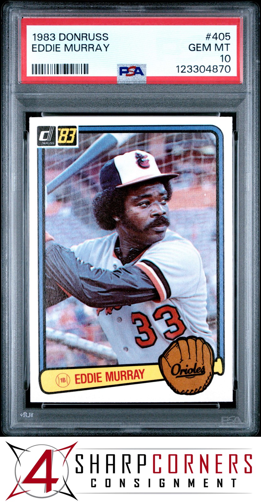 1983 DONRUSS #405 EDDIE MURRAY ORIOLES HOF PSA 10
