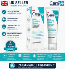 CeraVe Acne Foaming Cleanser 4% Benzoyl Peroxide Face Wash 150ml New UK
