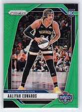 Aaliyah Edwards - 2024 Prizm WNBA - Green #70 - Rookie - Washington Mystics