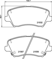 Bremsbelagsatz Scheibenbremse Prime Brembo P 30 123 FüR Hyundai I30 Pde Pd Pden