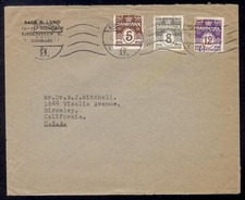 DENMARK 1930 25 ORE COMBO TO USA