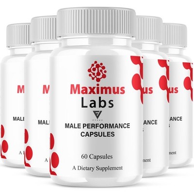 (5 Pack) Maximus Labs Male Support Pills, MaximusLabs Supplement (300 Capsules)