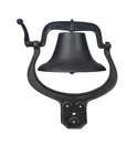 Large Cast Iron Dinner Bell Farmhouse Church School Liberty Farm Antique Vintage