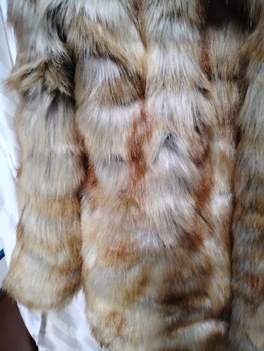 Abrigo Pamela McCoy piel sintética ARTIC FOX/XL ¡HERMOSO! - Imagen 4 de 6