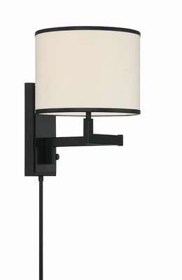 Crystorama Lighting Group MAD-B4101 Madison 13'' Tall Wall Sconce - Matte Black