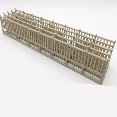 Z scale 1/220 6 ft tall wrought iron fence 5 pcs | Whistle Stop Models