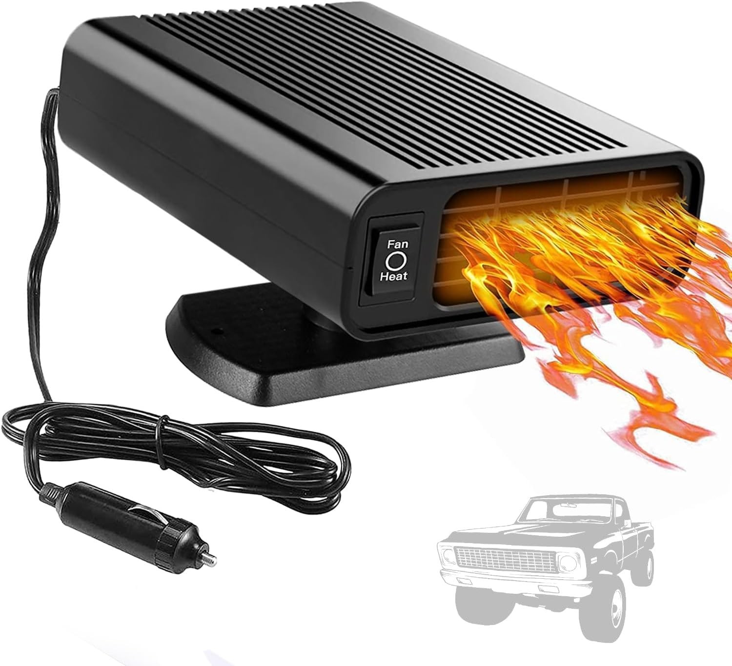 Chauffage de voiture 12V soufflant pour trajets hivernaux