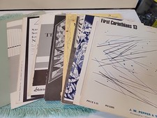 Lot Of 14 Church Gospel Choir Piano Sheet Music Church Songs Religious