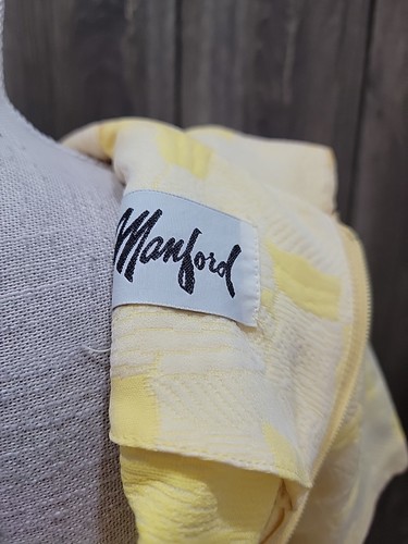 Vtg.'50s Manford Mid-Century Cocktail Wiggle Dress/Rhinestones Buckle - Picture 11 of 14