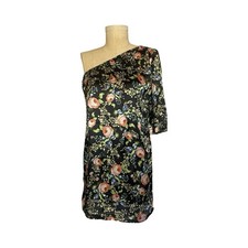 JALOUX Boutique Designer 100% Silk Dress Asymetrical  ANTHROPOLOGIE MEDIUM