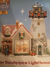 BEAUTIFUL 3-D SANDPIPER LIGHTHOUSE LIGHTED CH...